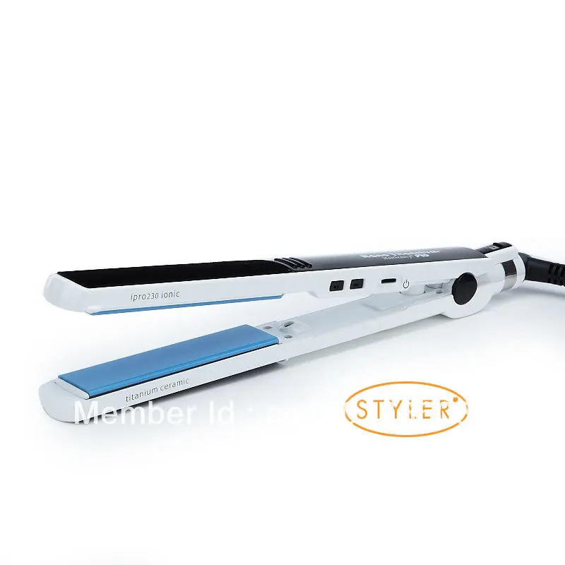 

Professional High quality Titanium Ceramic Hair Straightening Hair Straightener Iron white-Fast shipping