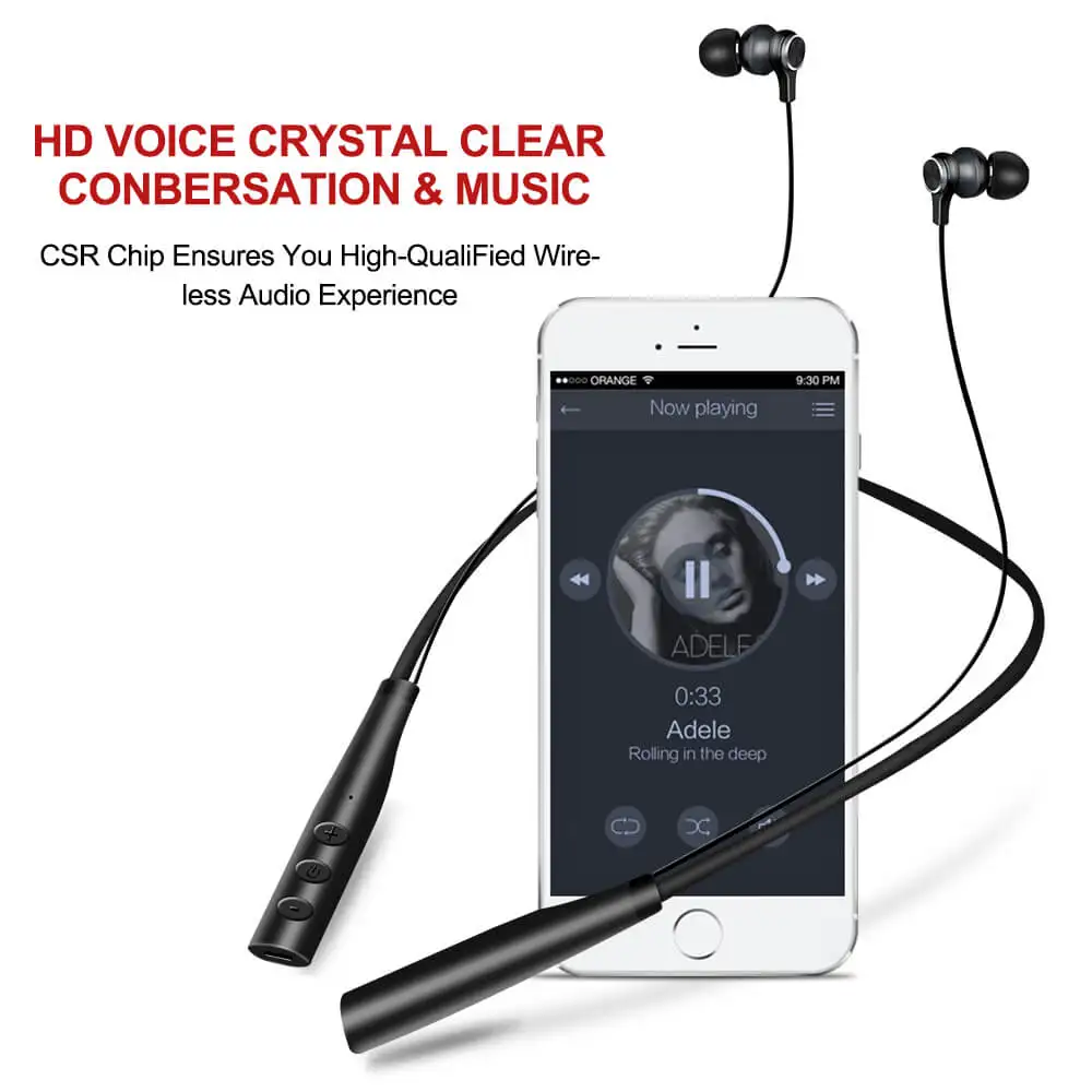 Wireless Earphone Gear With Mic Bluetooth Headphone For Phone With Tf Card Handsfree Bluetooth Earbuds For Iphone Xiaomi Pc