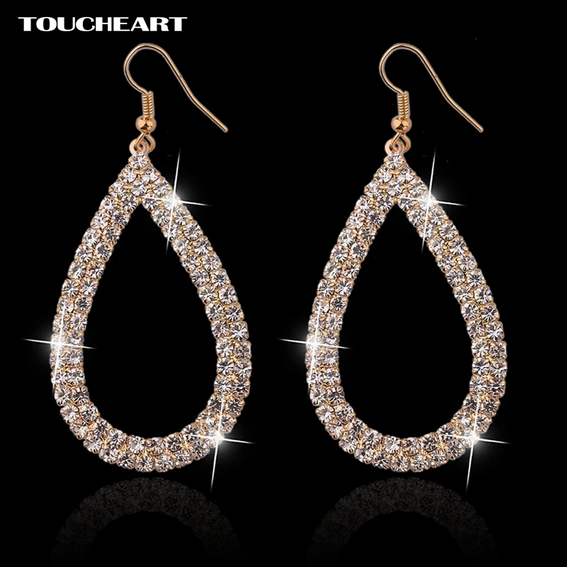 

Antique Design Water Drop Dangle Earrings Gold Plated SWA Element Austrian Crystal Earrings Fashion Earring For Women SER140041