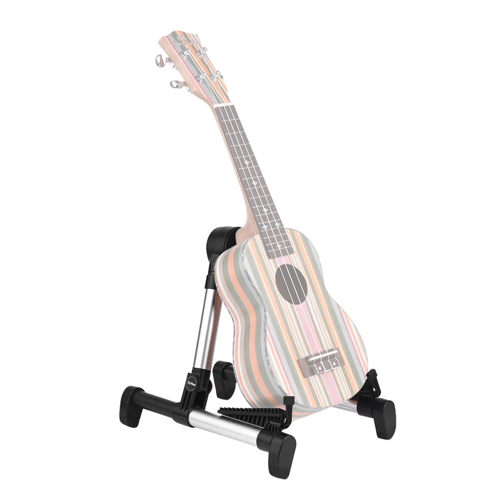 Folding Electric Guitar Stand Holder Bracket Support Length Stretchable Upright A-frame for Acoustic Ukulele Bass Violin | Спорт и