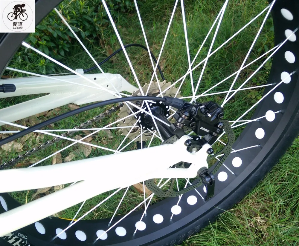 Top Kalosse Hydraulic brakes Beach bikes  26*4.0  tires   bicycle Soft-tail  frame   24/27/30 speed   tyre dirt bike, Snow bikes 6