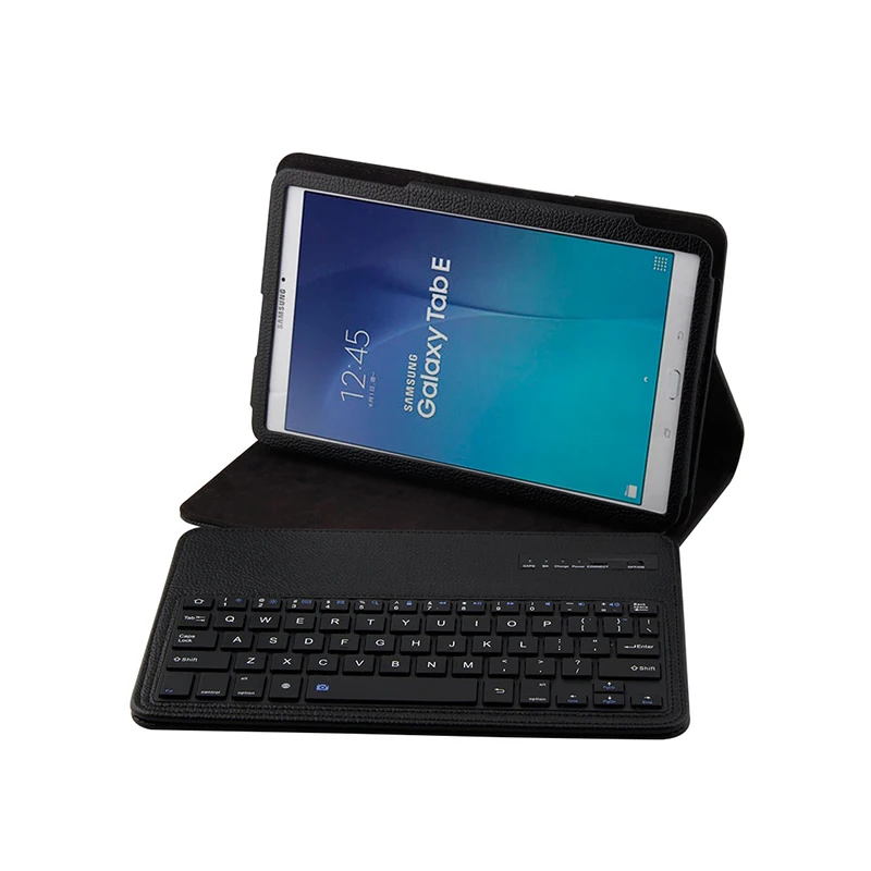 Для Samsung Galaxy Tab E 9 6 Умный Магнитный Съемный Bluetooth чехол для клавиатуры Folio PU кожаный