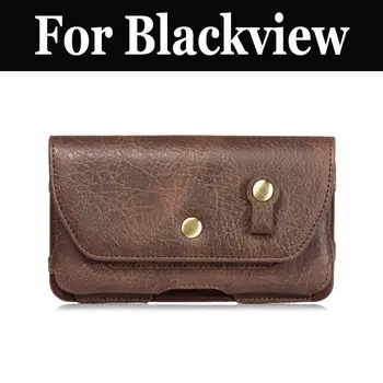 

Soft Leather Men's Waist Bag Belt Clip Pouch Case Cover For Blackview Ultra Plus E7 E7s BV2000s R7 A8 Max A8 R6 P2 S8 A7 A7 Pro