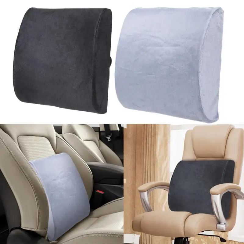 1pc High-Resilience Memory Foam Lumbar Back Support Cushion Pillow Lumbar Support for Car Seat Home Office Chair New 1pc High-Resilience Memory Foam Lumbar Back Support Cushion Pillow Lumbar Support for Car Seat Home Office Chair New