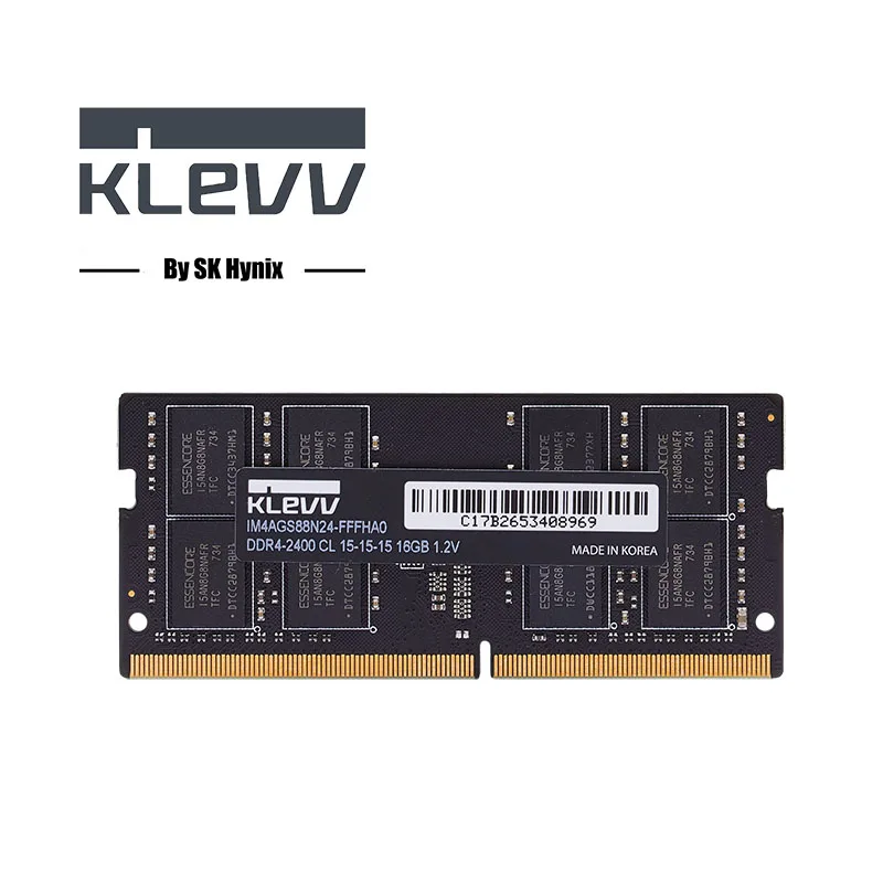 

Klevv Laptop Memory 16G DDR4 2400MHz DIMM RAM 1.2V Memory Stick Compatible RAM Lifetime Warranty