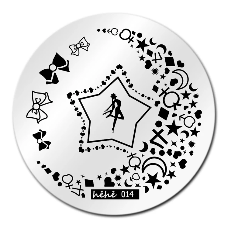 Сейлор Мун шаблон для стемпинга нейл арта Image Plate hehe014 пластины ногтей маникюр
