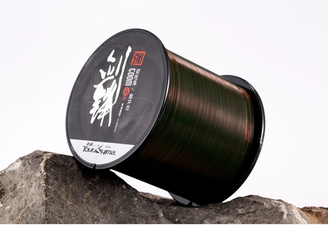 Fishing Line 500 Meters Parallel Roll Main Nylon Line Fishing Abrasion Resistance Transparent Color Coated Roll Nylon Thread Lure Strong Mono