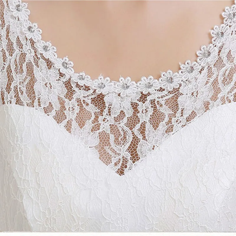 bridal dresses Popodion Sexy Lace Backless Bride Ball Gown Wedding Dress Women Bandage Cheap Wedding Dresses WED90129 ball gown wedding dress