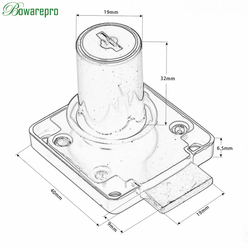 Bowarepro ящика замки с 2 Ключи замок двери шкафа для офиса стол Письмо Box Cam мебель аппаратные средства интимные аксессуары* 1