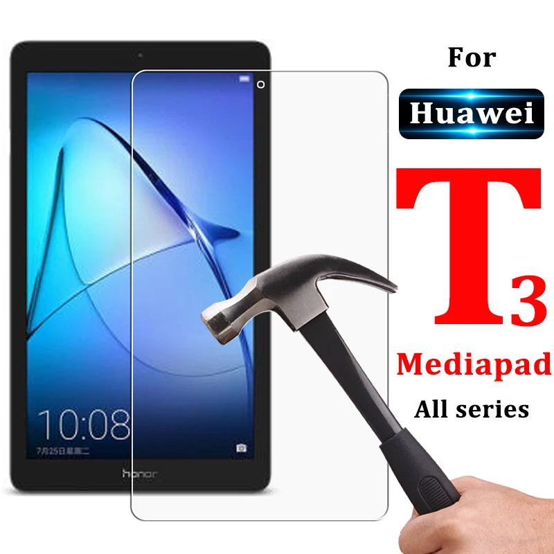 Защитное стекло для планшета для huawei T3 Mediapad T 3 7 8 9,6 дюймов закаленное медиа-планшет Wifi версия 4G пленка экранная защита