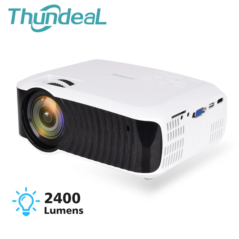 

ThundeaL YG420 Mini Projector 2800 Lumens Support 1080P Video HD Mini Beamer Portable HDMI VGA Home Theater YG421 LED Projector