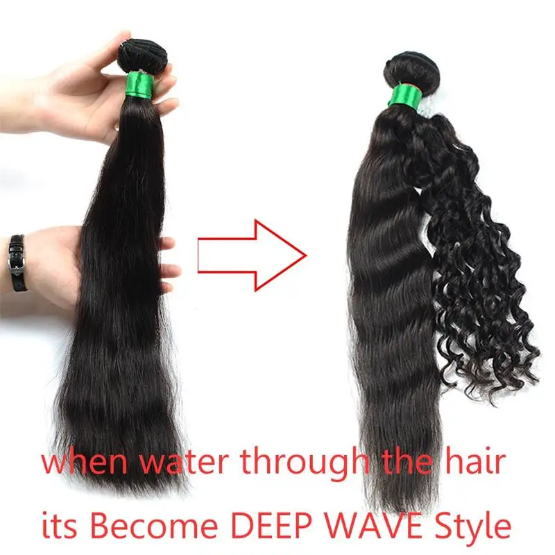 Pinshair Natural Color Indian Hair Wet And Wavy Human Hair Weave Weft Extensions 3 Bundles Deals 10-18 Inch Non Remy Thick Hair (4)