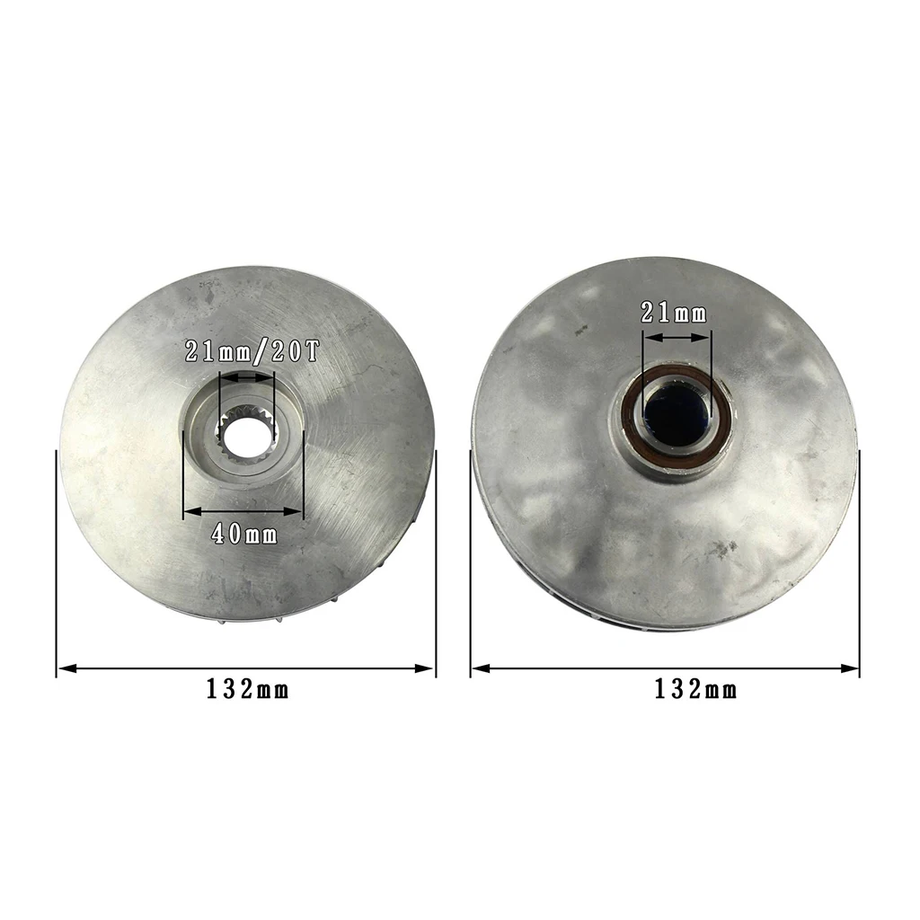 1 Set 132mm 20 Tooth Primary Front Drive Variator Clutch Kit For Chinese Linhai 400cc LH400 ATV 0.83 Inch Variator Kit