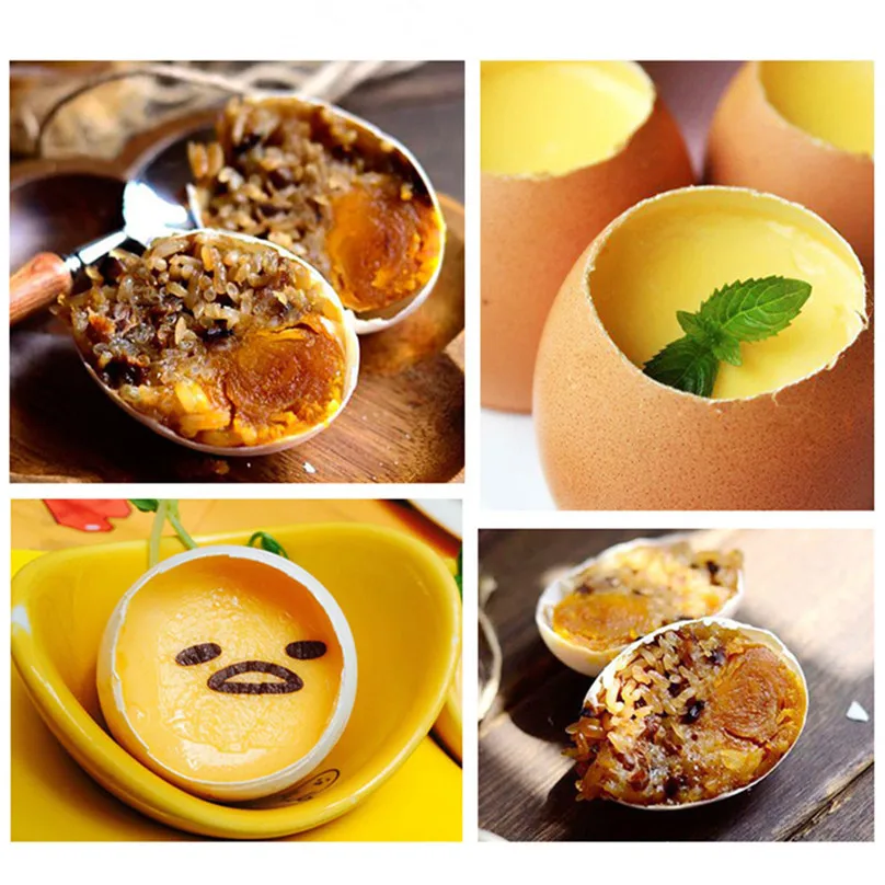 Stainless Steel Boiled Egg Topper Shell Cutter Knocker Raw Egg Cracker Separator Egg Opener Creative Kitchen Tools #3d11 (2)