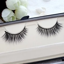 Новинка 3D моды пушистый крест природных Накладные ресницы норки ручной ресницы