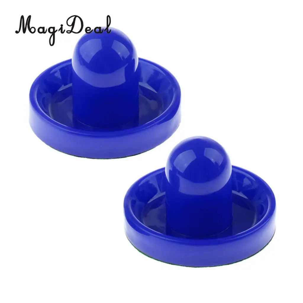 2 Pieces Air Hockey Felt Pushers Goalie Handles Paddles Replacement with Home Tables for Full-size Air Hockey Games