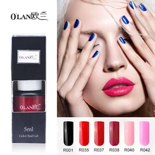 Olan 1 pieces/lot long lasting one step gel varnishes Gel nail polish 3 in 1 vernis semi permanent esmalte para unha nail glue