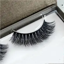 Ресницы серо-коричневого цвета мягкие толстые длинные настоящая норковая ресница накладные ресницы из меха норки L1