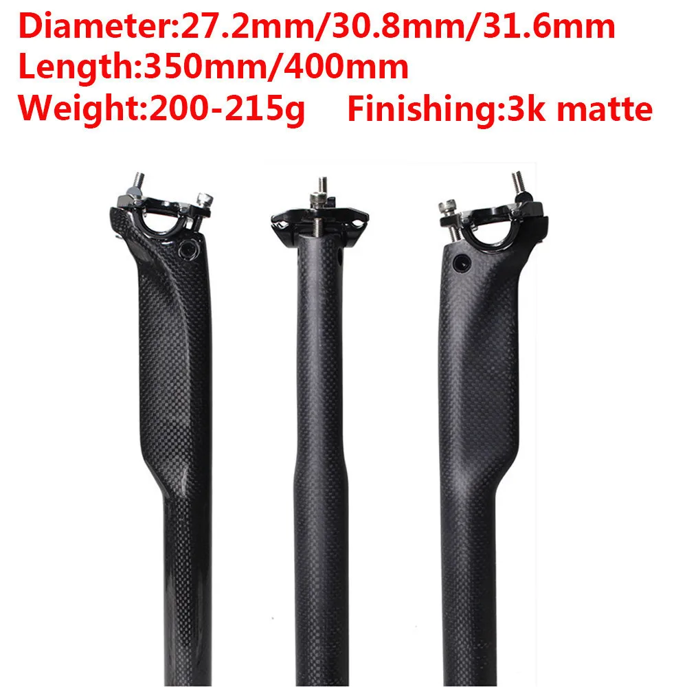 for Mtb Road Mountain Bikes Cycling WUFENG Full Carbon Fiber Bicycle Seatpost Easy to Adjust Ultralight Post Bicycle Seat Tube for Mtb Road Mountain Bikes Cycling WUFENG Full Carbon Fiber Bicycle Seatpost Easy to Adjust Ultralight Post Bicycle Seat Tube