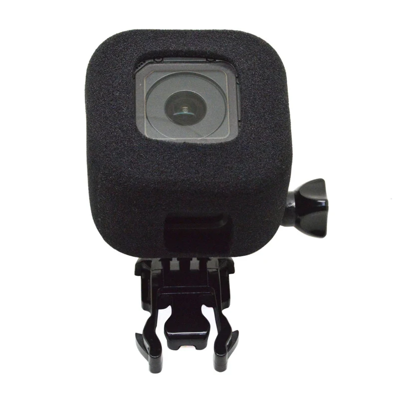 1pc Black Camera Windproof Wind Foam Noise Reduction Sponge Cover Suitable For Gopro Hero Session 5/4 Session