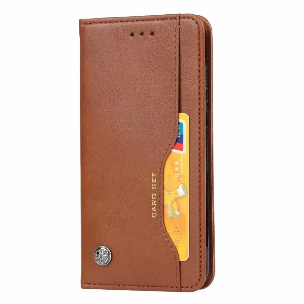 Brown Для huawei nova 4 чехол Магнитная Подставка Крышка huawei nova 4 чехол для телефона вьетнамки из искусственной кожи слот для карты Крышка защитный экран - Цвет: Brown
