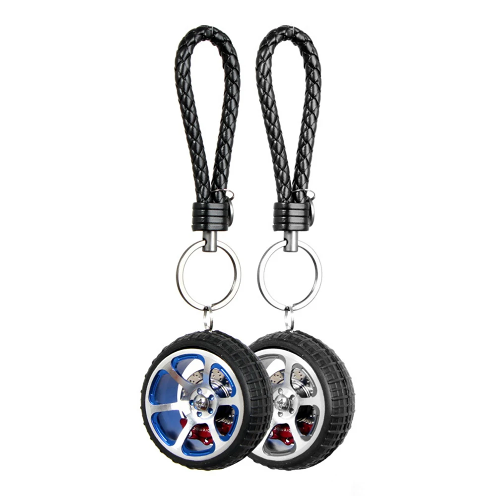 Motorcycle Tyre Keychain Wheel Hub Key Ring Keyring Tire Key Ring