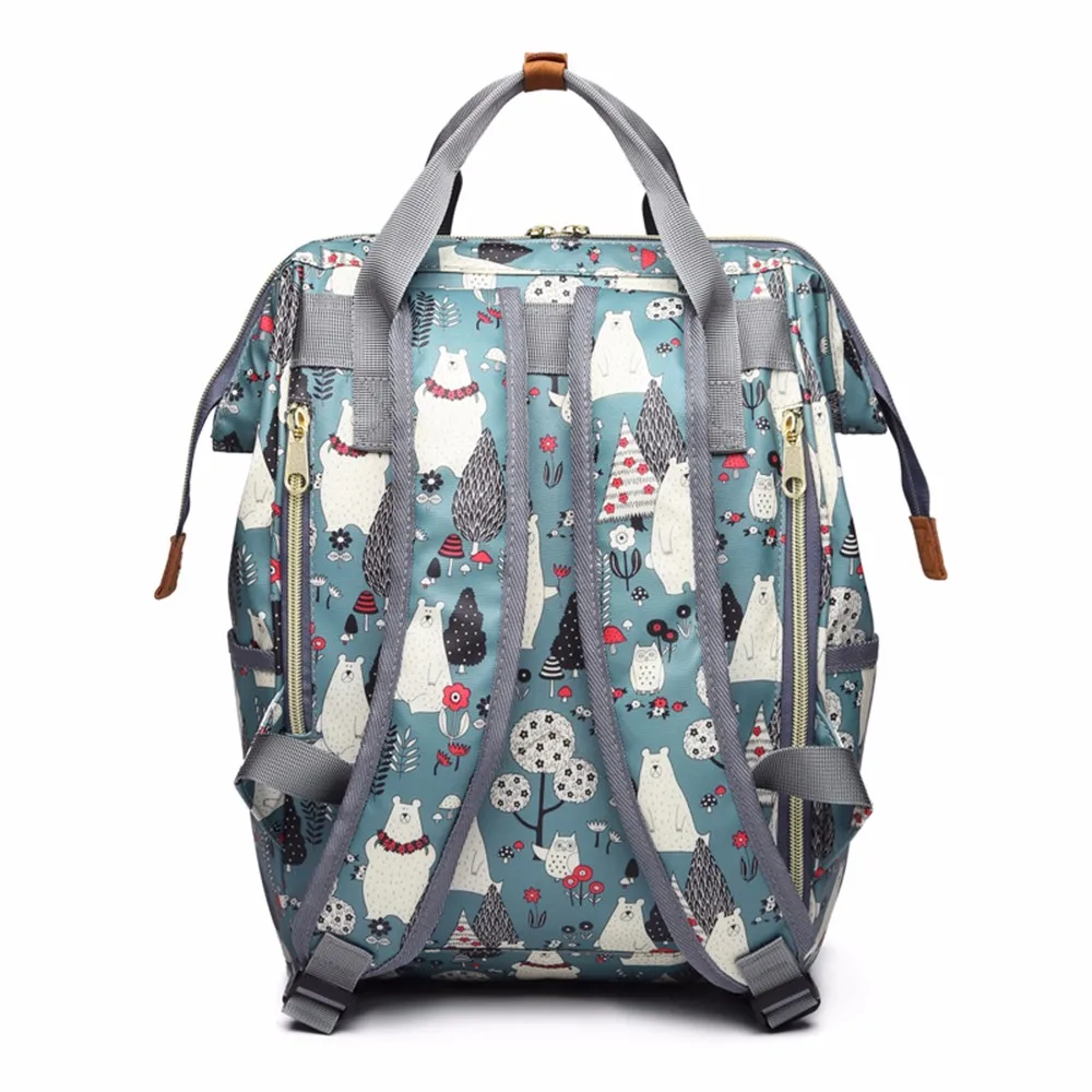 LEQUEEN милый мультфильм медведь Мумия подгузник для беременных сумка рюкзак большой емкости путешествия кормящих мешок младенца оригизатор