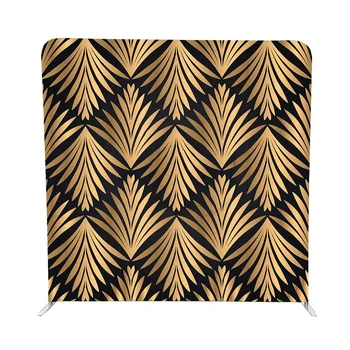 

Custom Trade show advertising display gold vector type single sided ustom Pillow Style Backdrop stand with tension banner