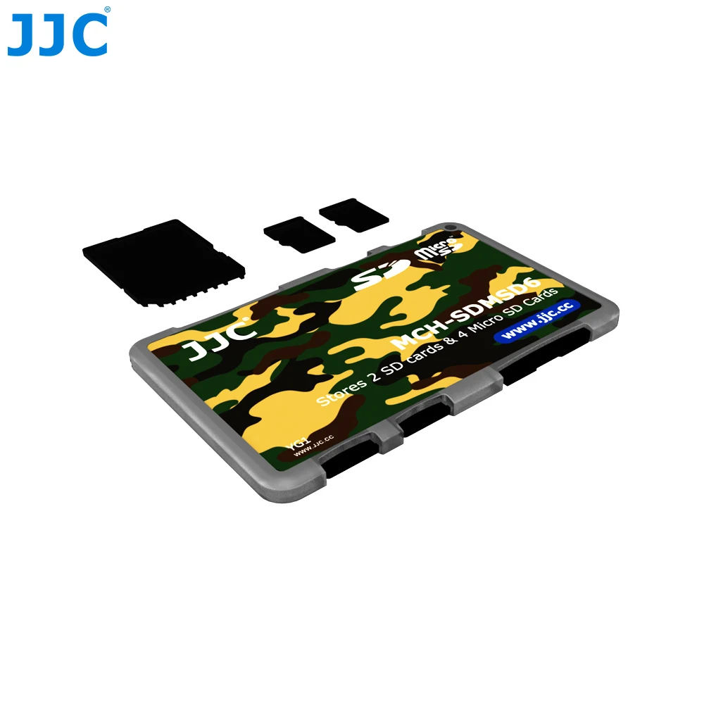 JJC держатель карты памяти для 2 sd-карт+ 4 Micro SD хранение карт чехол