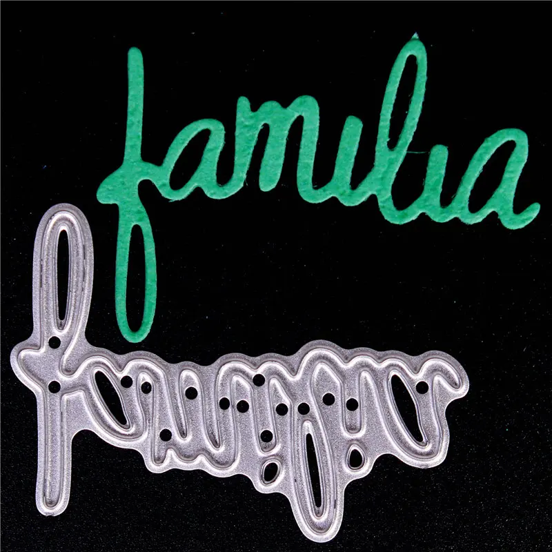 

Metal Cutting Dies for Diy Scrapbooking Die Cut New 2018 Cuts for Paper Card Making Craft Embossing Photo Spanish letters word