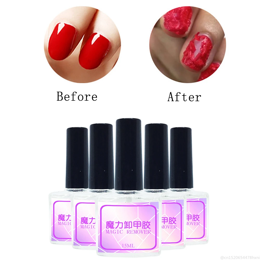 15ML 2 Minutes Portable Burst Magic Remover Gel Nail Art Primer Acrylic Clean Soak Off Degreaser for Nail Polish Remove TSLM2