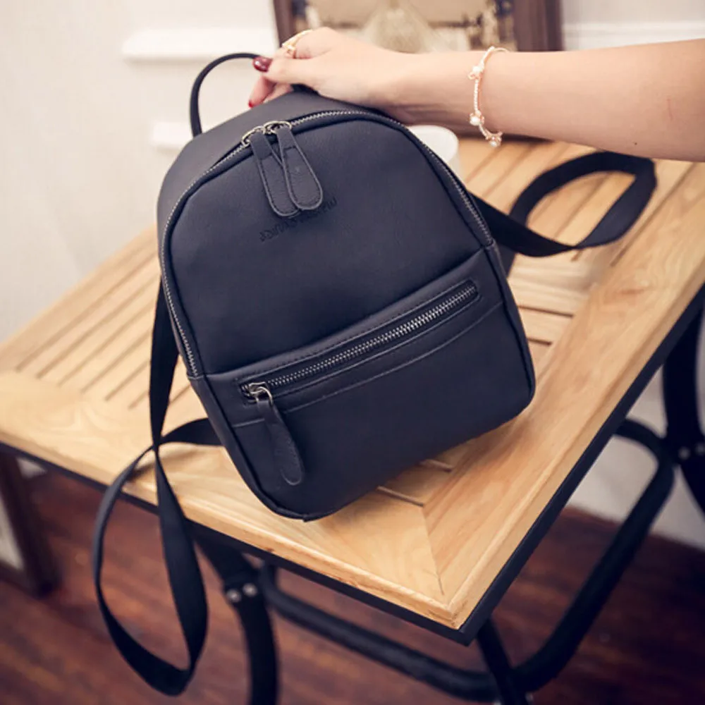 Женский рюкзак с двойным плечом, школьная сумка для девочек, Подростковая сумка для путешествий, высококачественные Молодежные кожаные рюкзаки