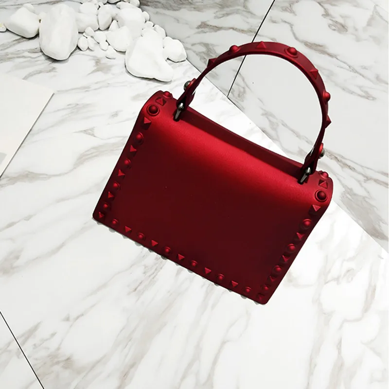 Najtaniej Damskie luksusowe Messenger torba słynnego projektanta marki matowa torebka przezroczysty nit galaretki pakiet pcv torba na ramię ze skóry