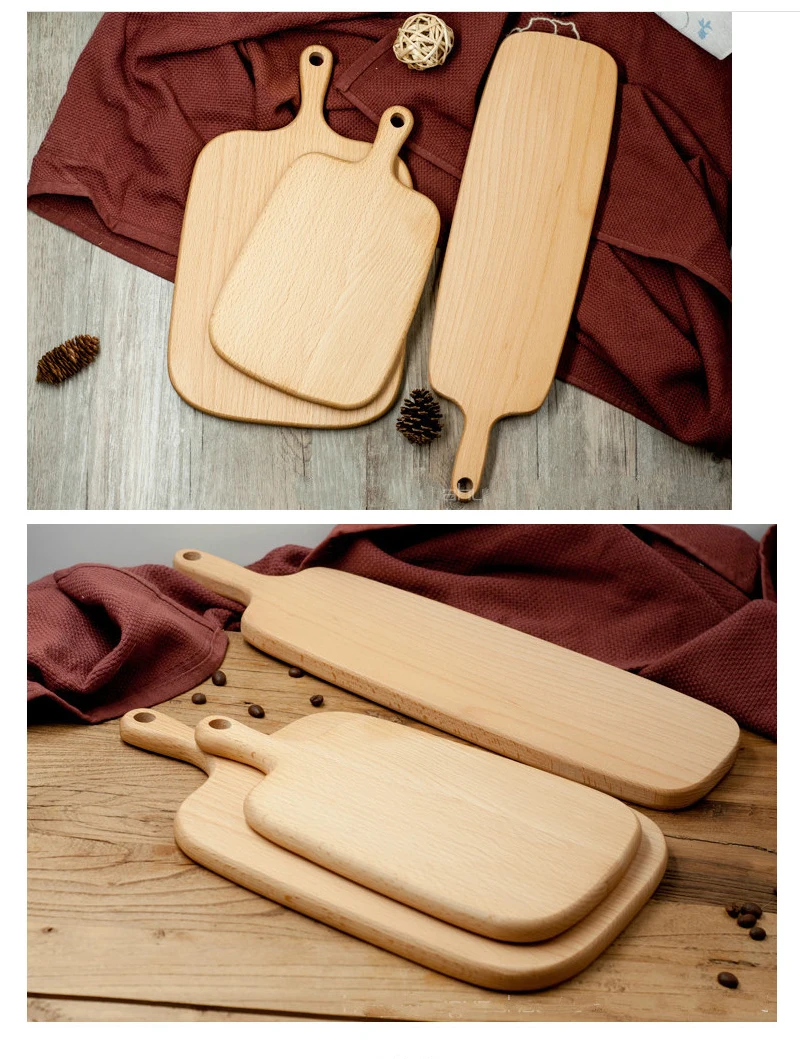 Деревянная буковая Кондитерская разделочная доска для сыра 3 размера блок для выпечки