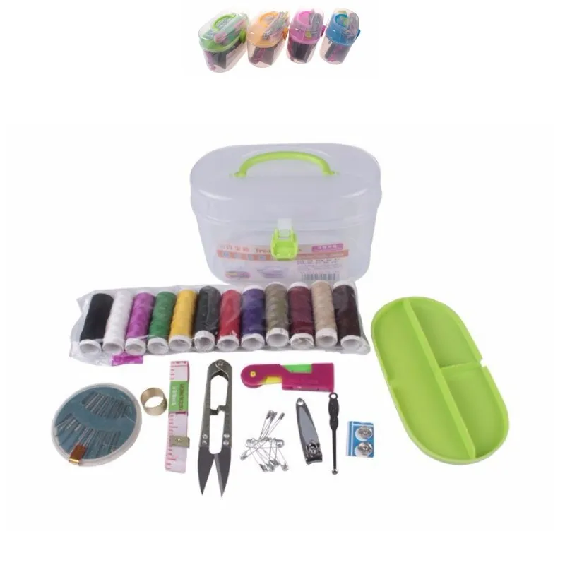 Home Travel Portable Thorn Rust Sewing Kit Needle & Double Layer Thread