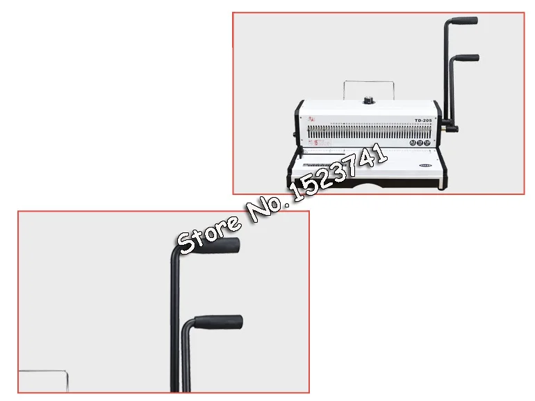 TD-205 большой спиральный Проволочный переплет машина Металл 50 квадратных пробивая отверстие фотоальбом книга A3 размер бумаги переплет Дырокол машина
