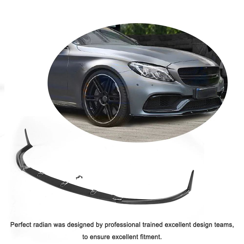 Бампер передний из углеродного волокна для Mercedes Benz C Class C205 C63 AMG купе 2 двери 2015 2017