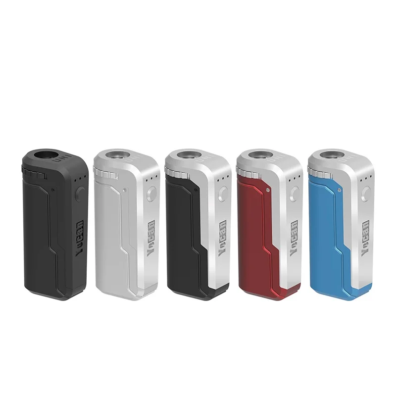 

Original Yocan UNI Vape Mod 650mAh Preheat Variable Voltage VV Battery For 510 Threaded Thick Oil Cartridge E Cigarette Box Mods