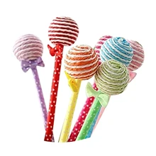 Доступный оптовые продажи канцелярских товаров 40 шт. творческий милый мультфильм канцелярские леденец Шариковые ручки случайный Цвета