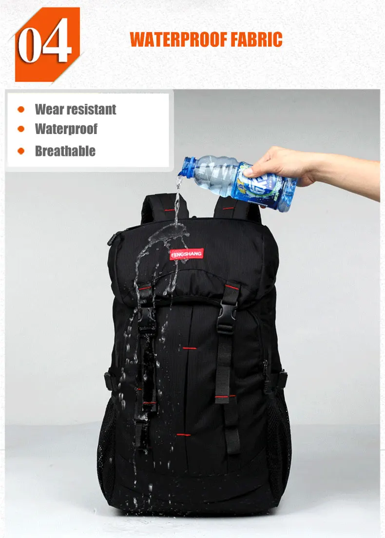 40л, уличная сумка, Горный рюкзак для путешествий, спортивные сумки, походные рюкзаки, нейлоновая сумка, водонепроницаемые Рюкзаки для кемпинга, рюкзак XA817WD