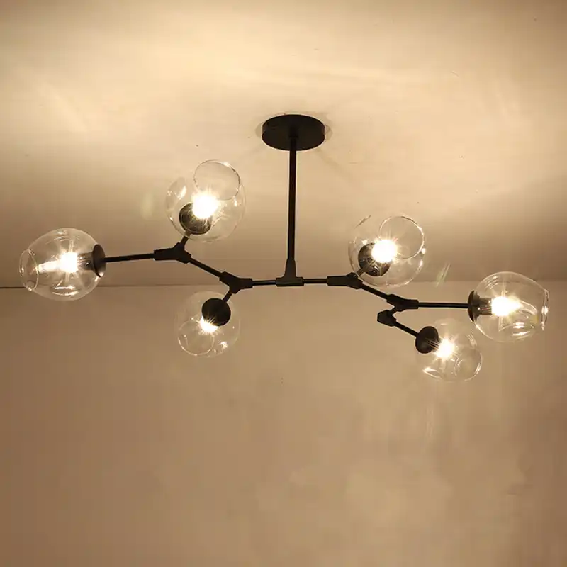 black modern ceiling light