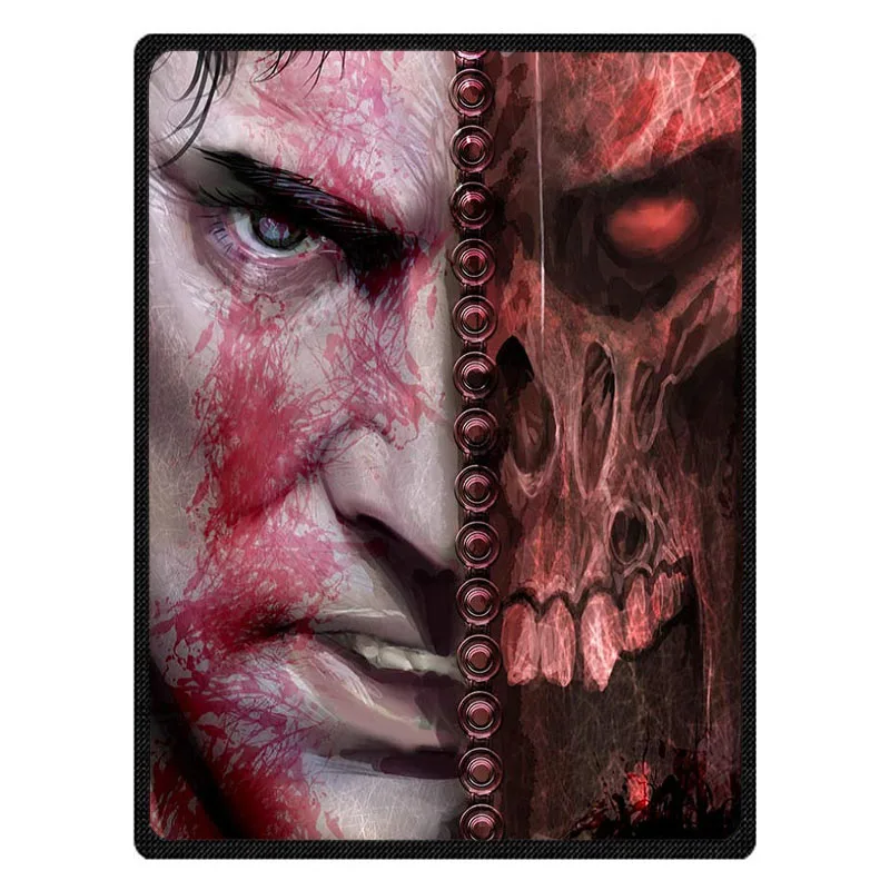 Personalized Army of Darkness Movie Throw Blanket Custom Coral Flannel Sofa Couch Bed Plane Travel TV Blankets | Дом и сад