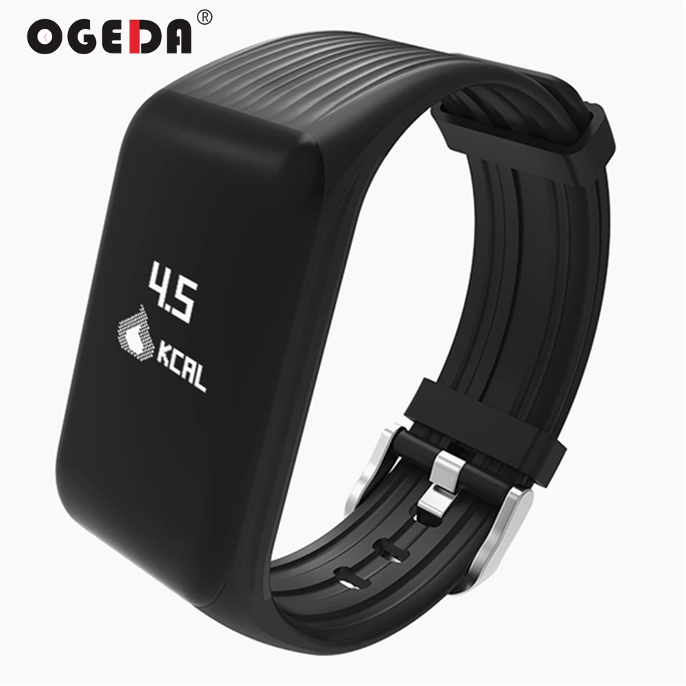

OGEDA Smart Watch Men Heart Rate Monitor Smart Bracelet K1 Fitness Tracker Smart Bracelet Heart Rate Monitor Waterproof Sports