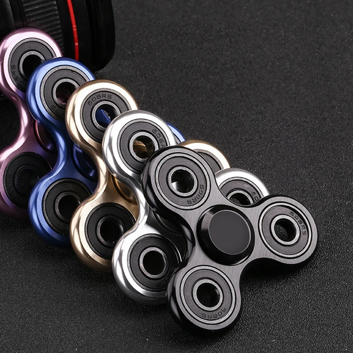 Metal mão fidget antistress presente roda spinner Top Quality fresco dedo spiner mão fidget skinner spinners metal prata spinner