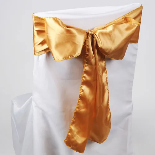 gold chair sash