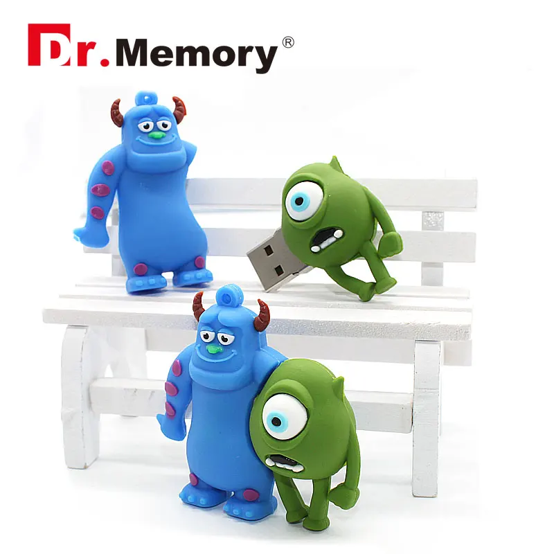 

Funny Monster Cartoon 64GB USB Flash Drives Cute Pendrive 32GB Mini Flash Disk 16GB Pen Drive Personalized Memory Stick Gifts