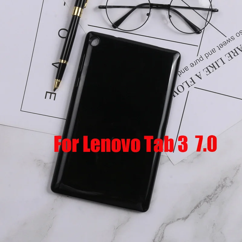 Для lenovo Tab 3 7,0 730F 730 м чехол черный мягкий Уретановый Термопластик (tpu) гель силиконовый бампер задняя защитная крышка для tab3 TB3-710F TB3-710I