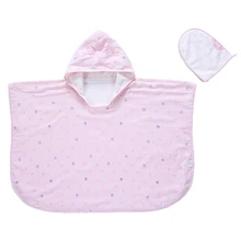 Baby Cap Bath Towel Double Gauze Good Air Permeability Soft Water Absorption Bamboo Fiber Towel Cloth Baby Cap Bath Towel lx 9009 cozy fiber bath towel shower cap deep pink