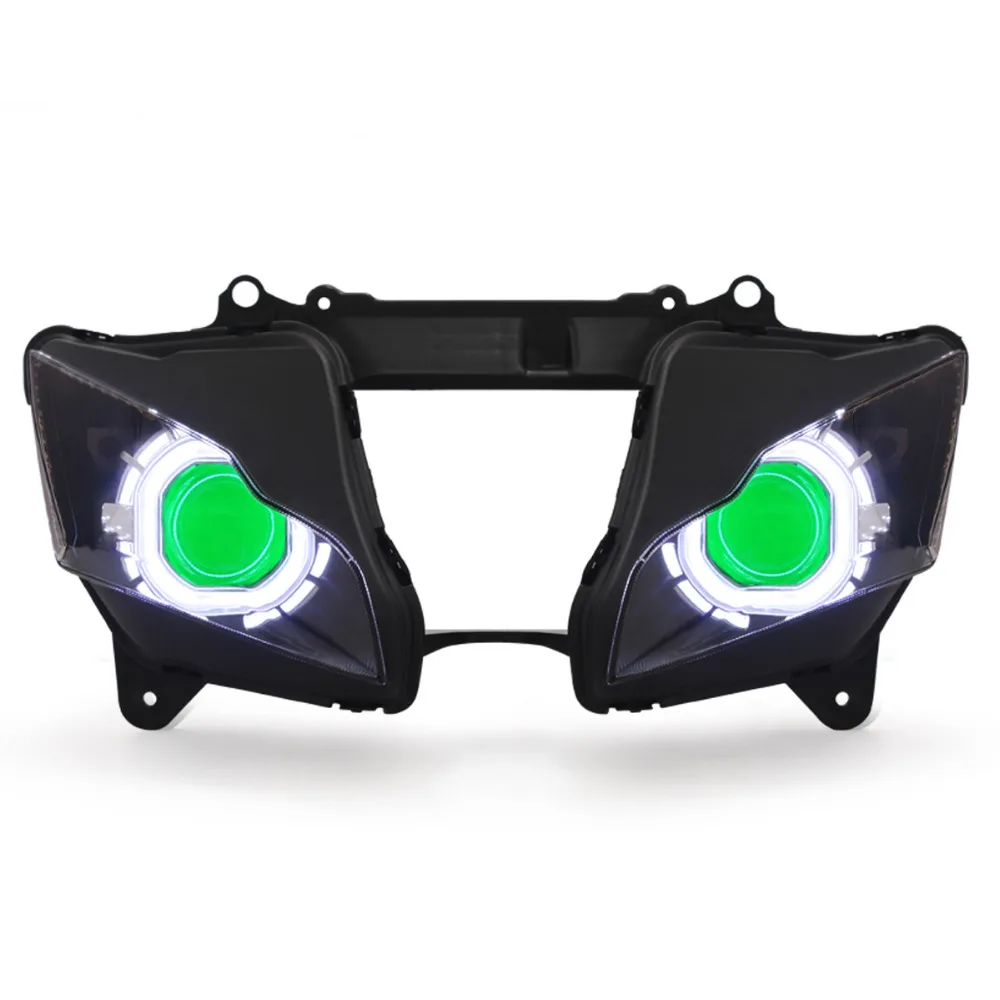 LED Angel Eyes HID Demon Light For Kawasaki Projector ZX-10R ZX10R 08-10 LED Angel Eyes HID Demon Light For Kawasaki Projector ZX-10R ZX10R 08-10