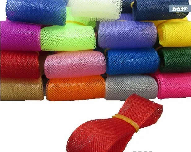 

10m/lot 5cm elastic colorful setting boning fishbone support mesh webbing for wedding dress headdress sewing diy accessories1726